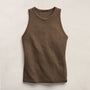 High Crew Tank Top in Brown Melange | James Perse Los Angeles