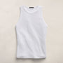 High Crew Tank Top in White | James Perse Los Angeles