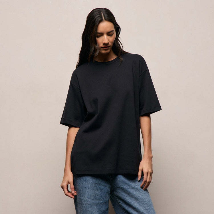 Relaxed Fit Tee in Black | James Perse Los Angeles