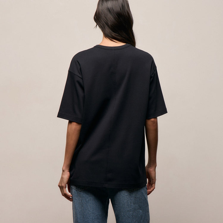 Relaxed Fit Tee in Black | James Perse Los Angeles
