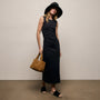 Cotton Jersey Tank Dress in Black | James Perse Los Angeles
