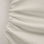Shirred Waist Jersey Dress in Off White | James Perse Los Angeles