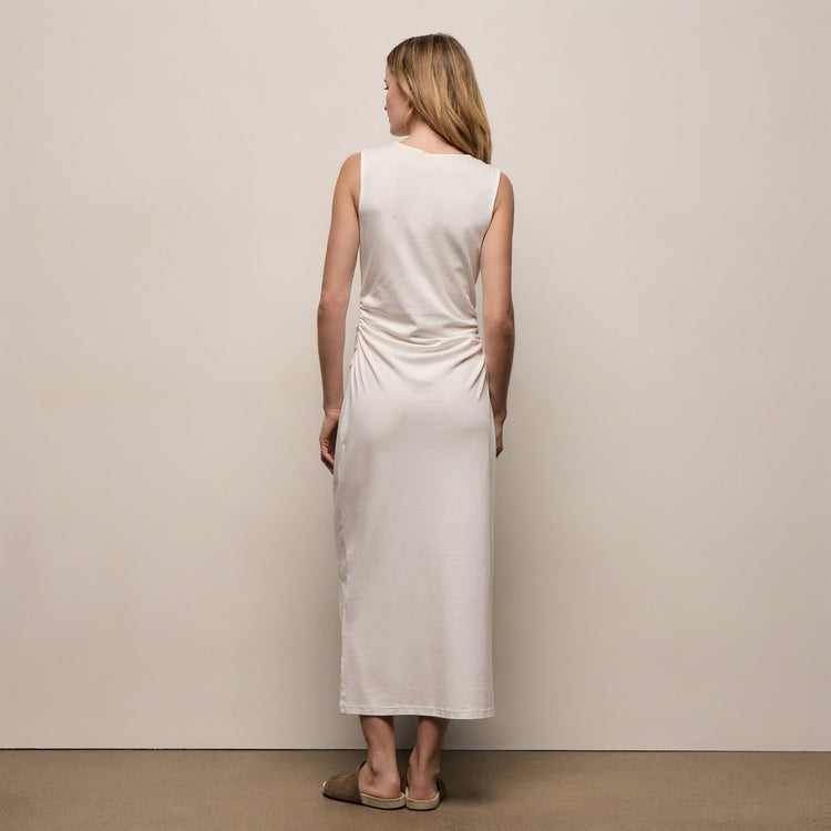 Cotton Jersey Tank Dress in Off White | James Perse Los Angeles