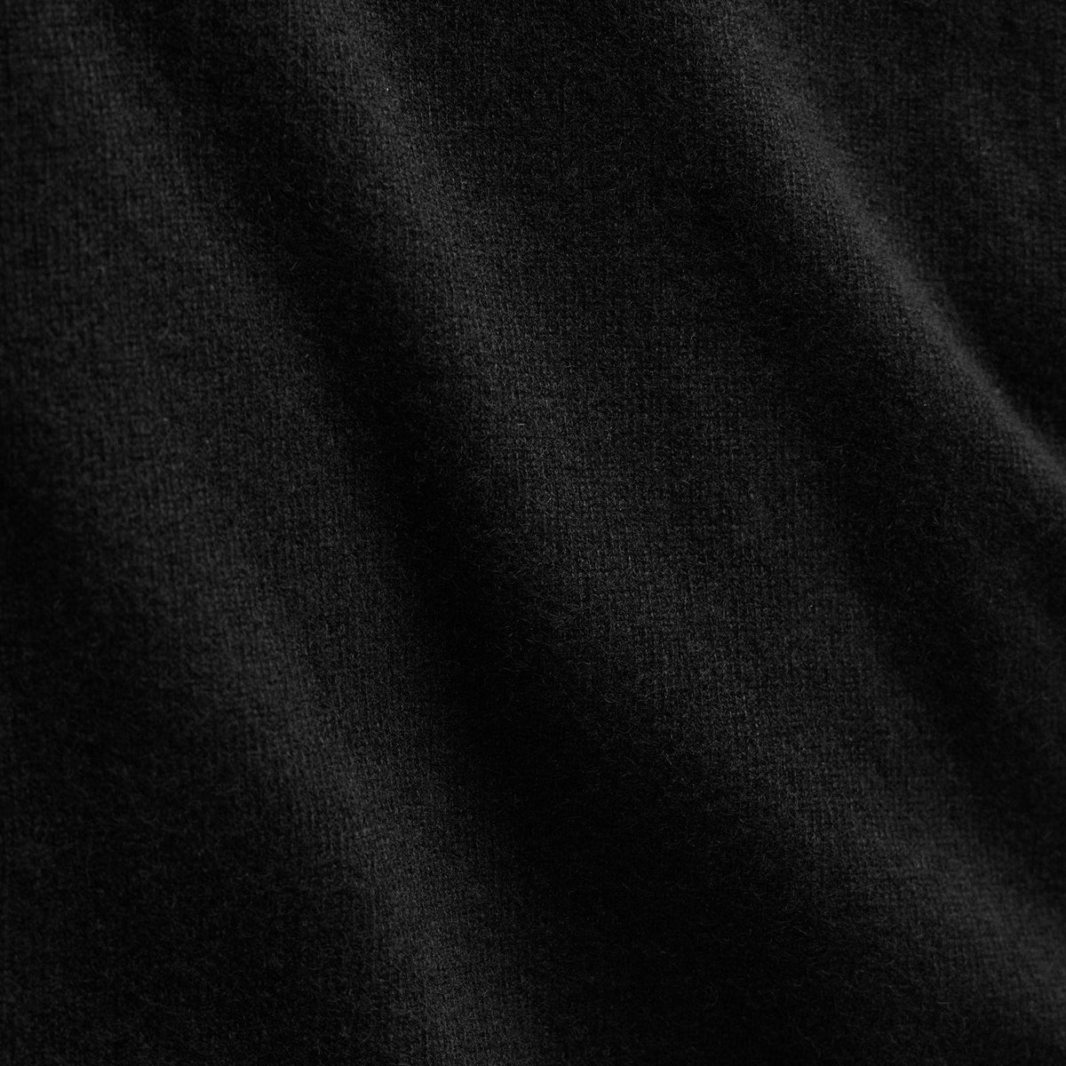 Spun Cashmere Crew Neck in Black | James Perse Los Angeles FLAT