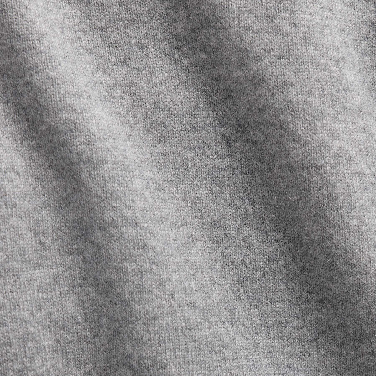Spun Cashmere Crew Neck in Heather Grey | James Perse Los Angeles FLAT