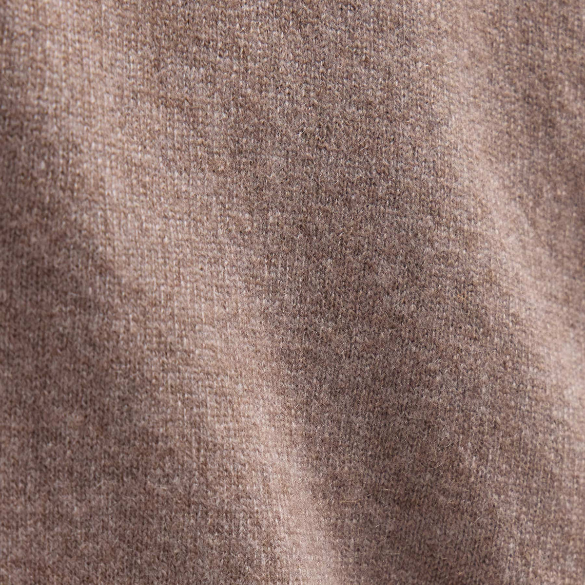 Spun Cashmere Crew Neck in Warm Brown | James Perse Los Angeles FLAT