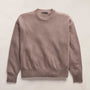 Spun Cashmere Crew Neck in Warm Brown | James Perse Los Angeles FLAT