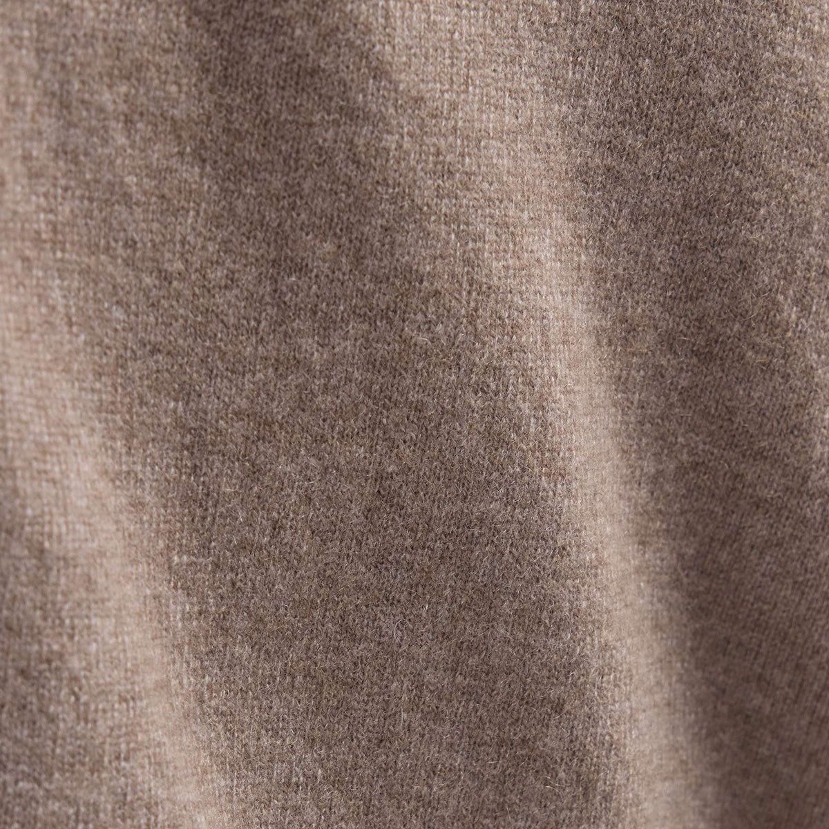 Spun Cashmere Funnel Neck in Warm Brown | James Perse Los Angeles FLAT