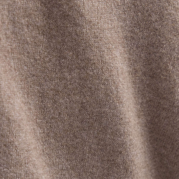 Spun Cashmere Funnel Neck in Warm Brown | James Perse Los Angeles FLAT