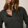 Slub Jersey Long Sleeve Henley in Hemlock Pigment | James Perse Los Angeles