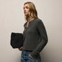 Slub Jersey Long Sleeve Henley in Hemlock Pigment | James Perse Los Angeles