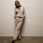 Slub Jersey Tunic Henley In Salt Pigment | James Perse Los Angeles