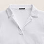 Slub Jersey Open Polo in White | James Perse Los Angeles