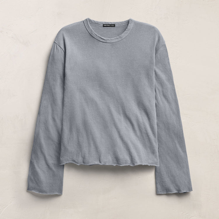 Slub Jersey Long Sleeve Tee in Ore Pigment | James Perse Los Angeles