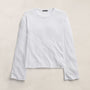 Slub Jersey Long Sleeve Tee in White | James Perse Los Angeles
