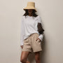 Slub Jersey Long Sleeve Tee in White | James Perse Los Angeles