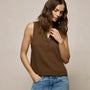 Slub Jersey Henley Tank in Cocoa | James Perse Los Angeles