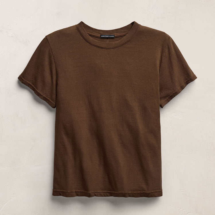 Slub Jersey Classic Tee in Cocoa | James Perse Los Angeles