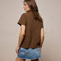 Slub Jersey Classic Tee in Cocoa | James Perse Los Angeles