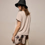 Slub Jersey Classic Tee In Stone Pigment | James Perse Los Angeles