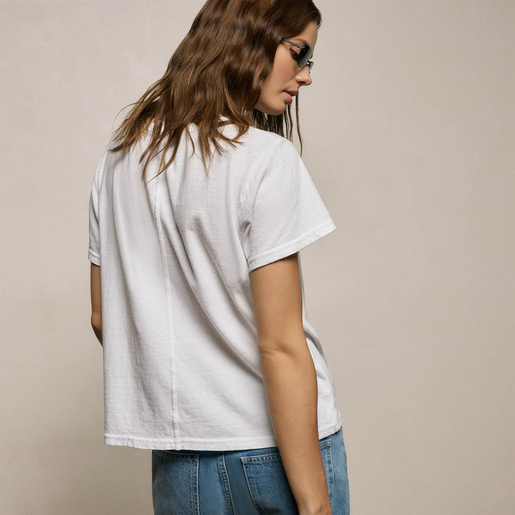 Slub Jersey Classic Tee in White | James Perse Los Angeles