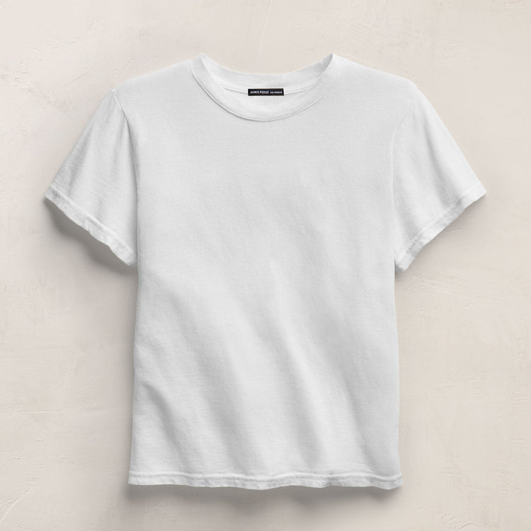 Slub Jersey Classic Tee in White | James Perse Los Angeles