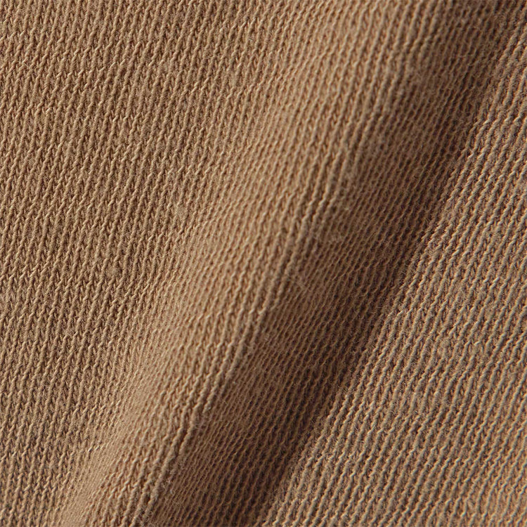 Long Sleeve Boxy Slub Top in Cashew Pigment | James Perse Los Angeles