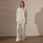 Long Sleeve Boxy Slub Top in White | James Perse Los Angeles