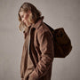 Sherpa Lined Oversized Corduroy Jacket in Chestnut | James Perse Los Angeles