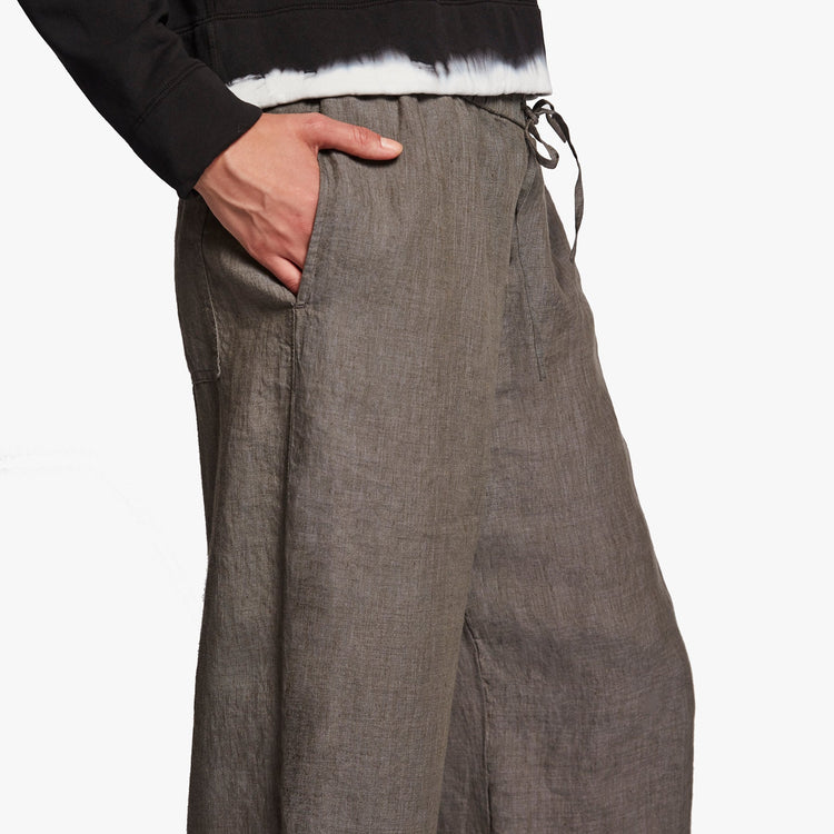 Linen Cropped Pant In Artichoke | James Perse Los Angeles
