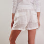 Linen Military Short In White | James Perse Los Angeles