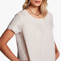 Linen Back Pleat Shift Dress In Wheat | James Perse Los Angeles