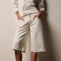 Relaxed Jort in Off White | James Perse Los Angeles