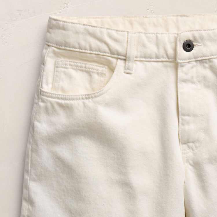 Relaxed Jort in Off White | James Perse Los Angeles