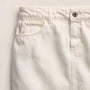 5 Pocket Denim Mini Skirt in Off White | James Perse Los Angeles