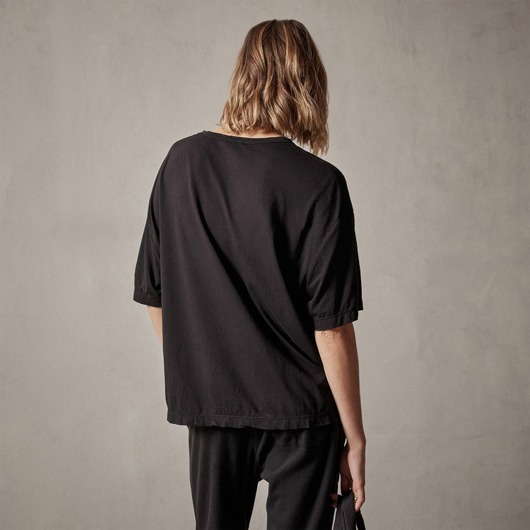 Oversized Boxy Tee in Black | James Perse Los Angeles