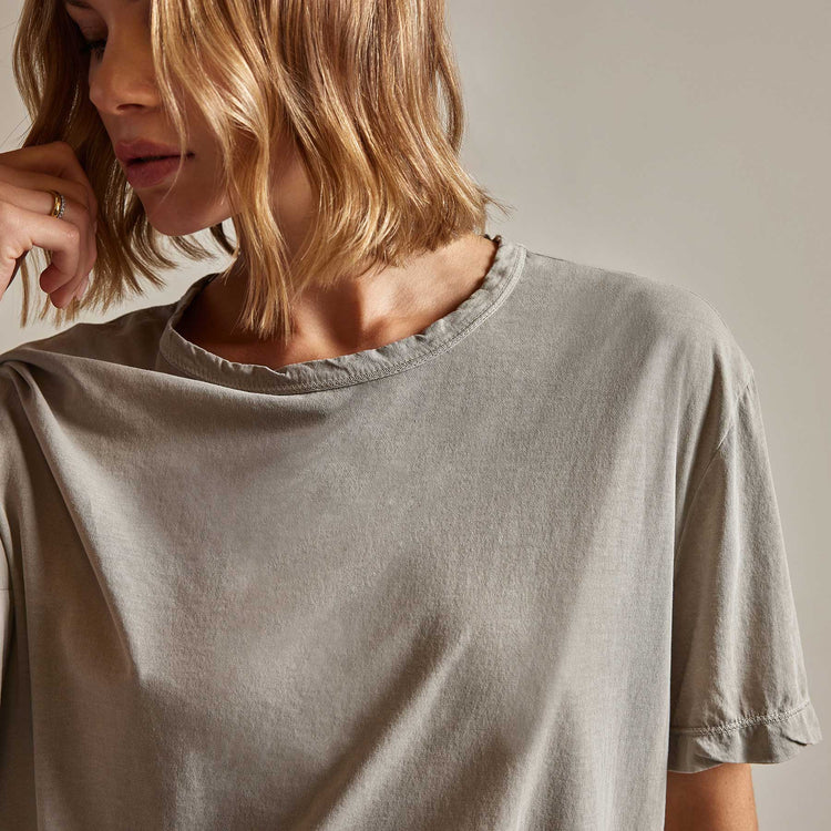 Oversized Boxy Tee in Dapple Pigment | James Perse Los Angeles