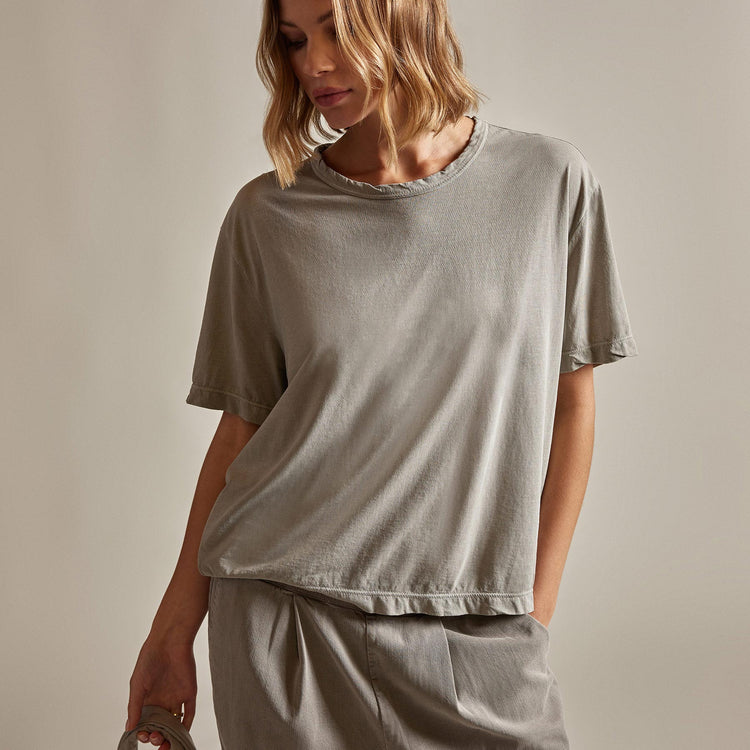 Oversized Boxy Tee in Dapple Pigment | James Perse Los Angeles