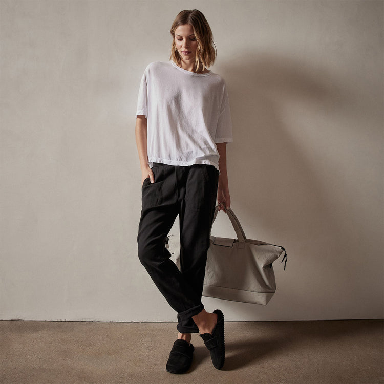 Oversized Boxy Tee in White | James Perse Los Angeles