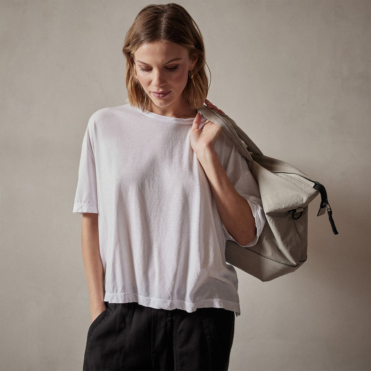 Oversized Boxy Tee in White | James Perse Los Angeles