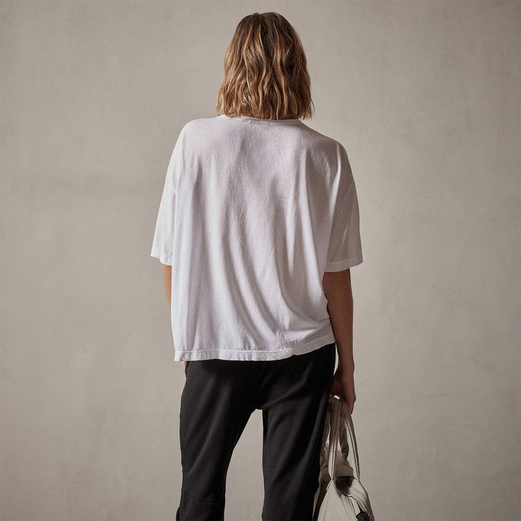 Oversized Boxy Tee in White | James Perse Los Angeles
