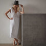Deep V Double Layer Dress  in White | James Perse Los Angeles