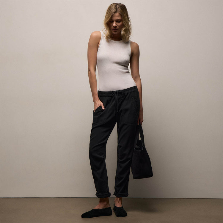 Soft Drape Pant in Black | James Perse Los Angeles