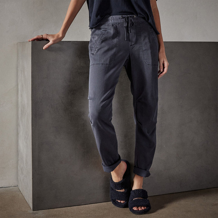 Soft Drape Pant in Blue Oil | James Perse Los Angeles