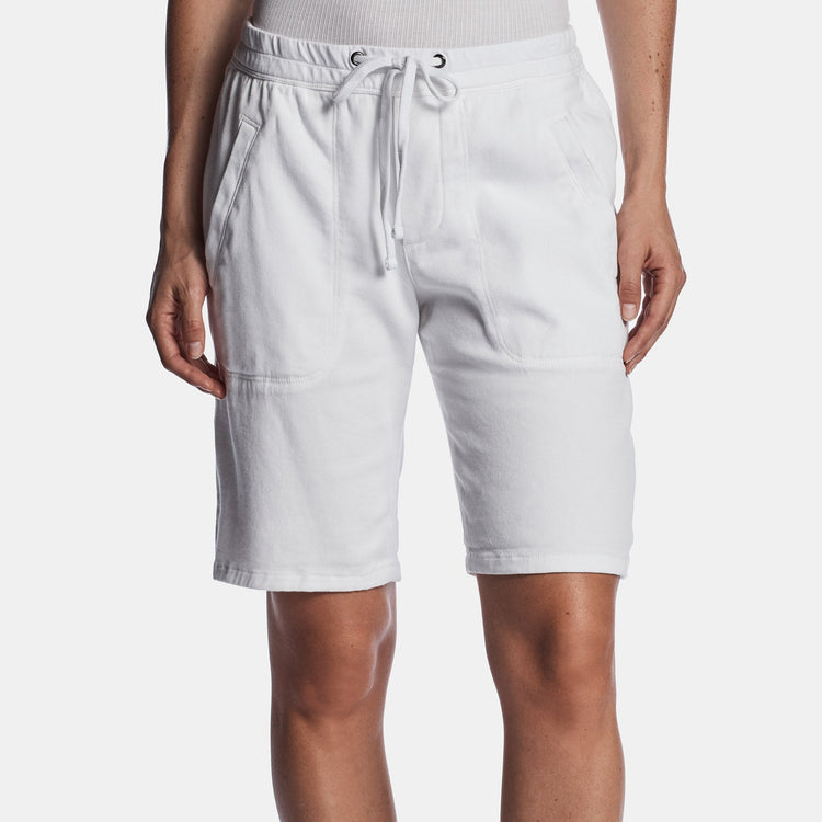 Soft Drape Utility Short - White | James Perse Los Angeles