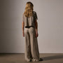 Lightweight Linen Wide Leg Pnt in Overcast Pigment | James Perse Los Angeles