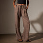 Wide Leg Relaxed Linen Pant in Cargo Pigment | James Perse Los Angeles