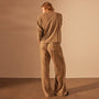 Wide Leg Relaxed Linen Pant in Cashew Pigment | James Perese Los Angeles