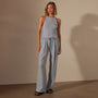 Wide Leg Relaxed Linen Pant in Open Sky Pigment | James Perse Los Angeles