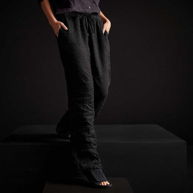 Lightweight Linen Pant - Black | James Perse Los Angeles